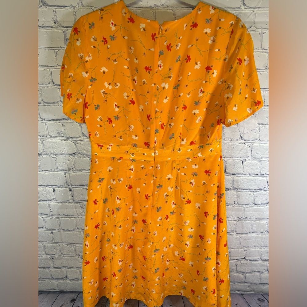 Madewell Silk Belladonna Painted Carnations Floral Party Cottagecore Dress 6 - Picture 2 of 12